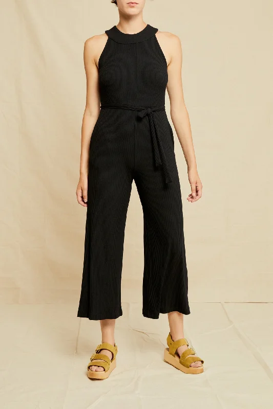 Maja Paris Rib Jumpsuit - Black