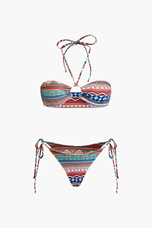 Ethnic Pattern Bikini Set