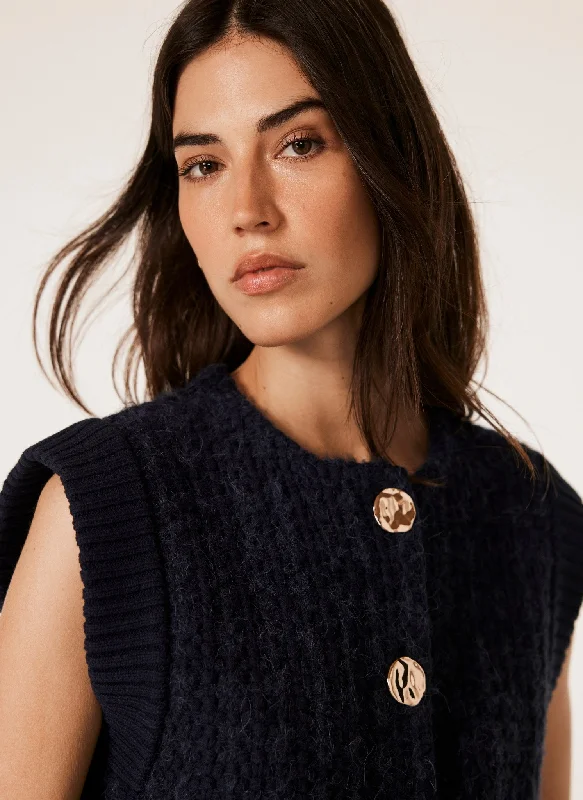 navy-boucle-sleeveless-jacket