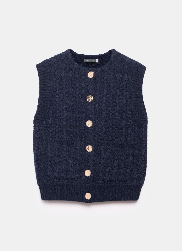 navy-boucle-sleeveless-jacket