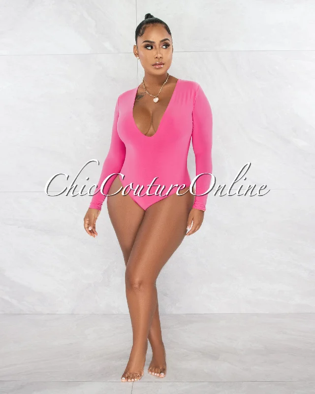 nilam-pink-depp-v-neck-long-sleeves-bodysuit