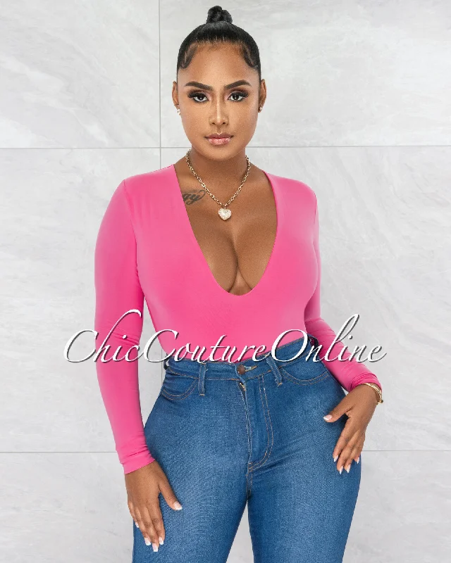 nilam-pink-depp-v-neck-long-sleeves-bodysuit