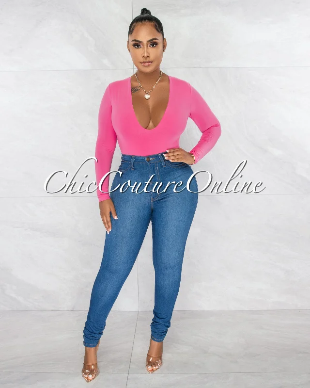 nilam-pink-depp-v-neck-long-sleeves-bodysuit