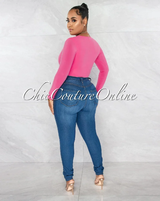 nilam-pink-depp-v-neck-long-sleeves-bodysuit