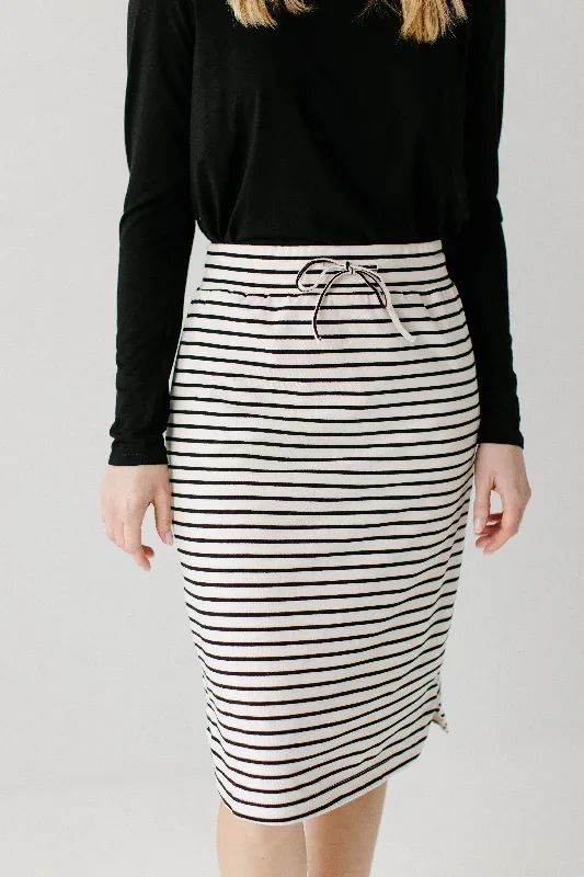 olivia-skirt-in-cream-with-black-stripes