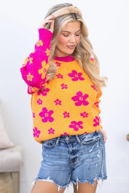 orange-and-fuchsia-floral-pattern-sweater