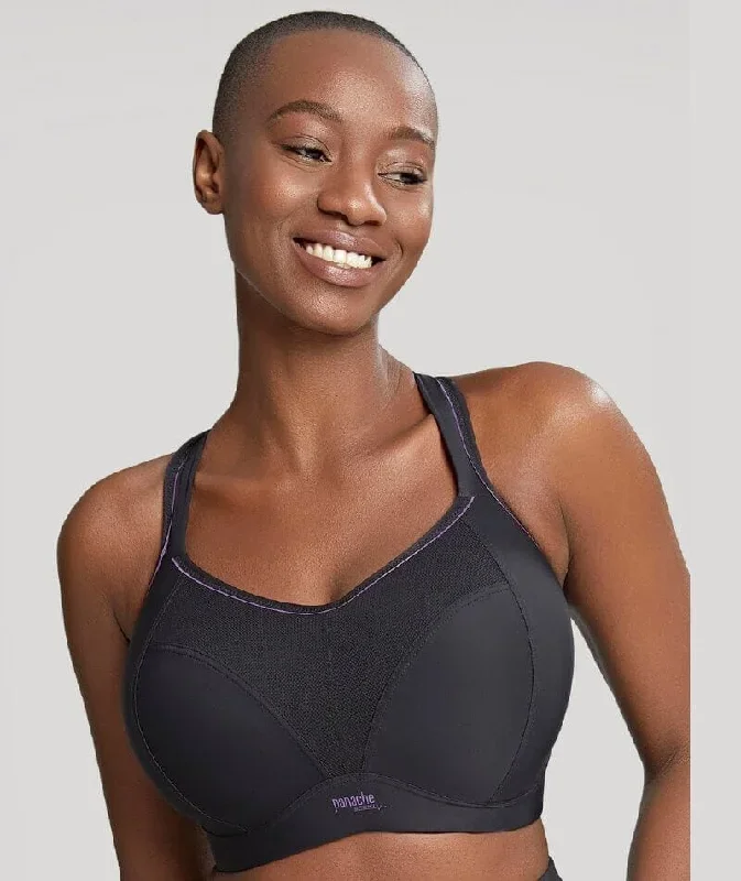 Panache Sport Wire-free Sports Bra- Black