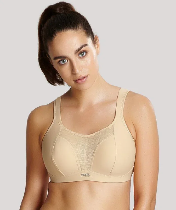 Panache Sport Wire-free Sports Bra - Latte