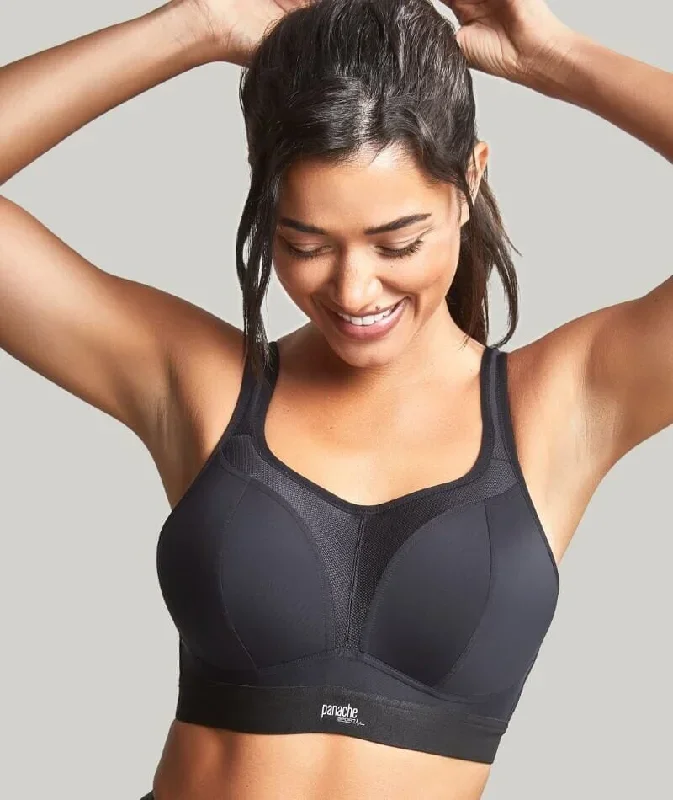 Panache Sport Longline Wire-free Sports Bra - Black