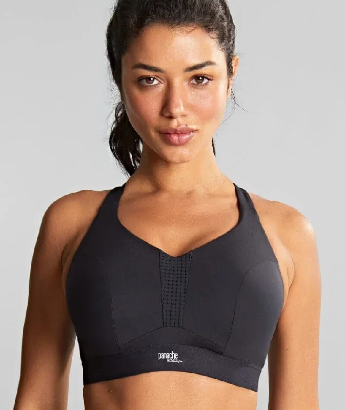 Panache Sport Ultra Perform Non Padded Underwire Sports Bra - Black