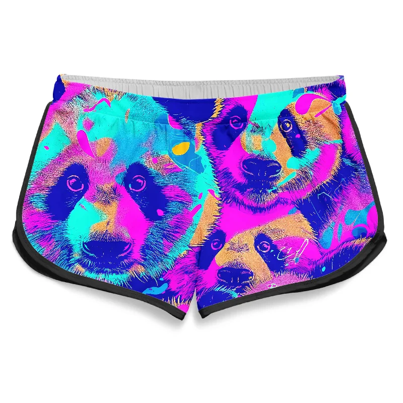 Panda Melt Women's Retro Shorts