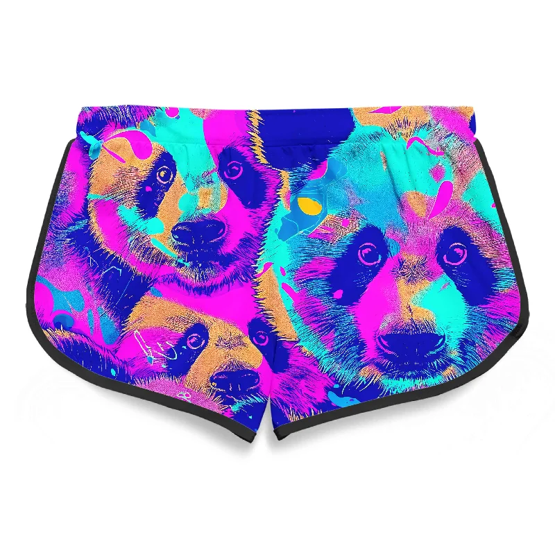 panda-melt-womens-retro-shorts