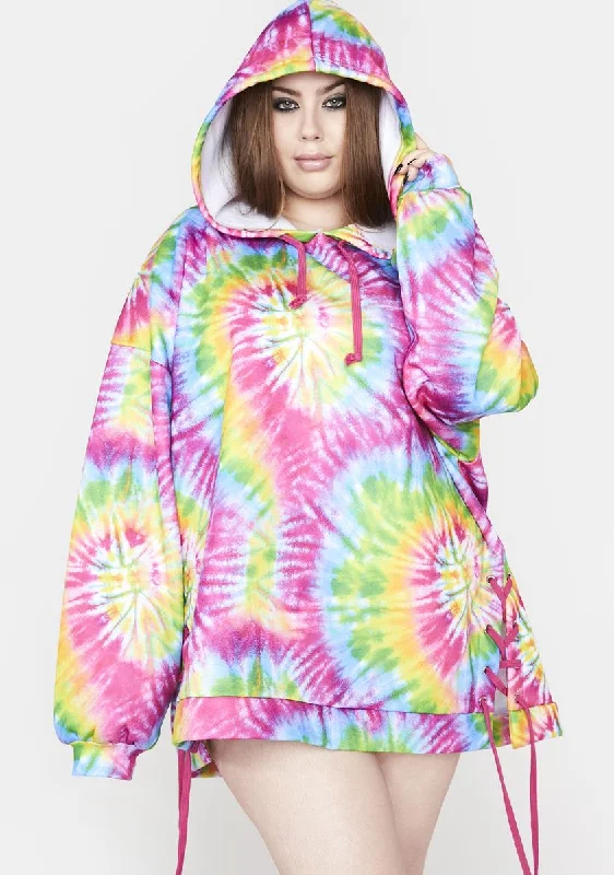 Plus Prismatic Dream Oversized Hoodie