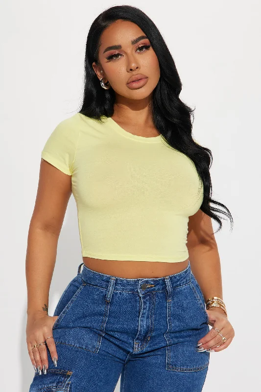 Robin Crop Top - Yellow