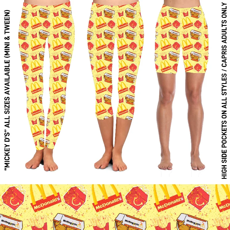 RTS - Mickey D's Capris with High Side Pockets