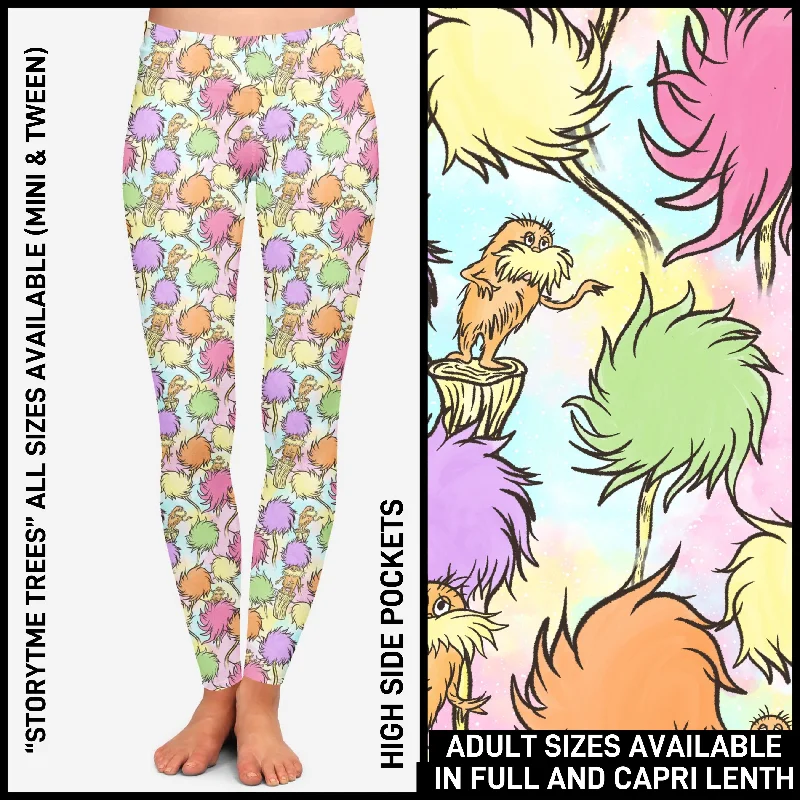 RTS - Story Time Trees Leggings with High Side Pockets