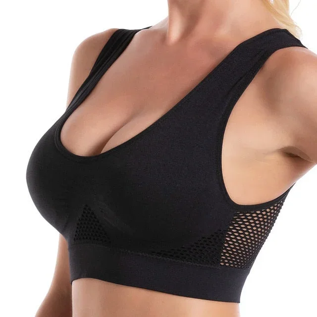 Seamless Girl Gym Sports Bra Women Padded Push Up Wirefree Sport Yoga Bra Plus Size Fitness Yoga Vest Sleeping Running Underwear