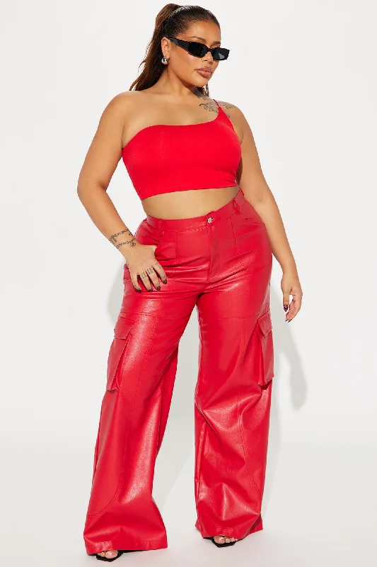 selena-one-shoulder-crop-top-red