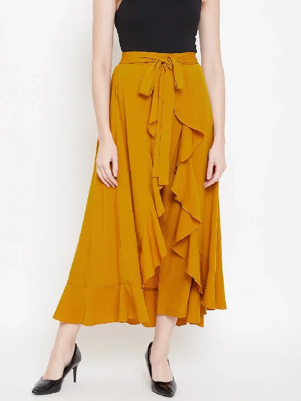 sk305ms-mustard-solid-ruffled-wrap-maxi-skirt-with-attached-palazzo