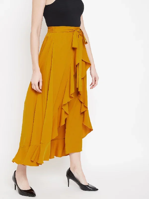 sk305ms-mustard-solid-ruffled-wrap-maxi-skirt-with-attached-palazzo