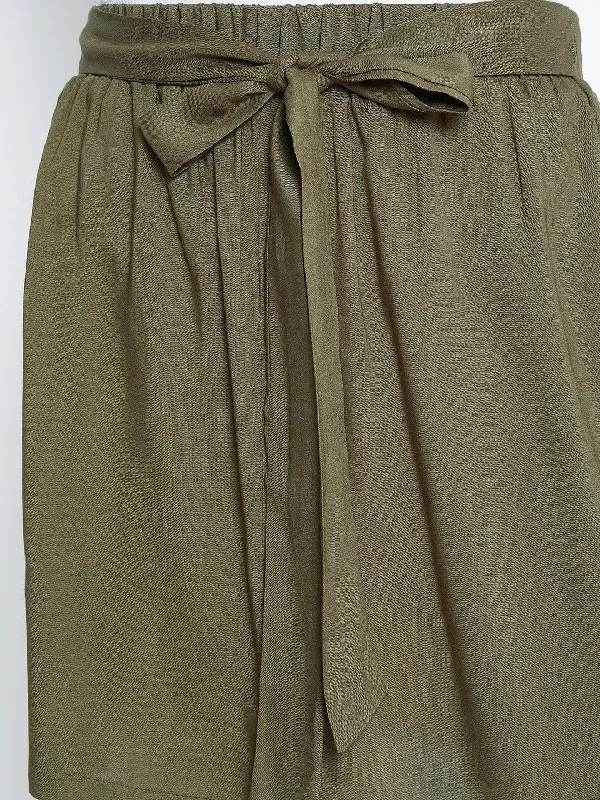 sk440ve-berrylush-women-solid-olive-green-tie-up-elastic-waist-viscose-rayon-slip-on-flared-mini-skirt