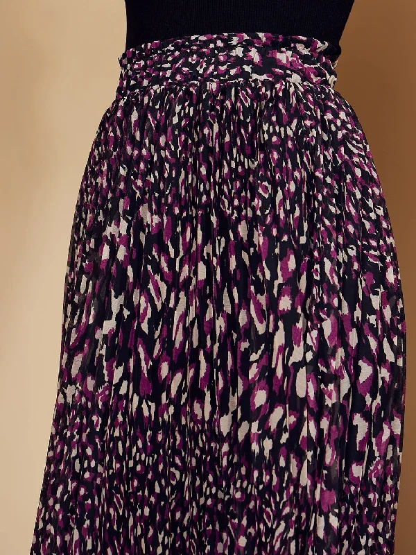 sk5044bk-berrylush-women-black-purple-animal-printed-high-rise-waist-slip-on-pleated-a-line-midi-skirt