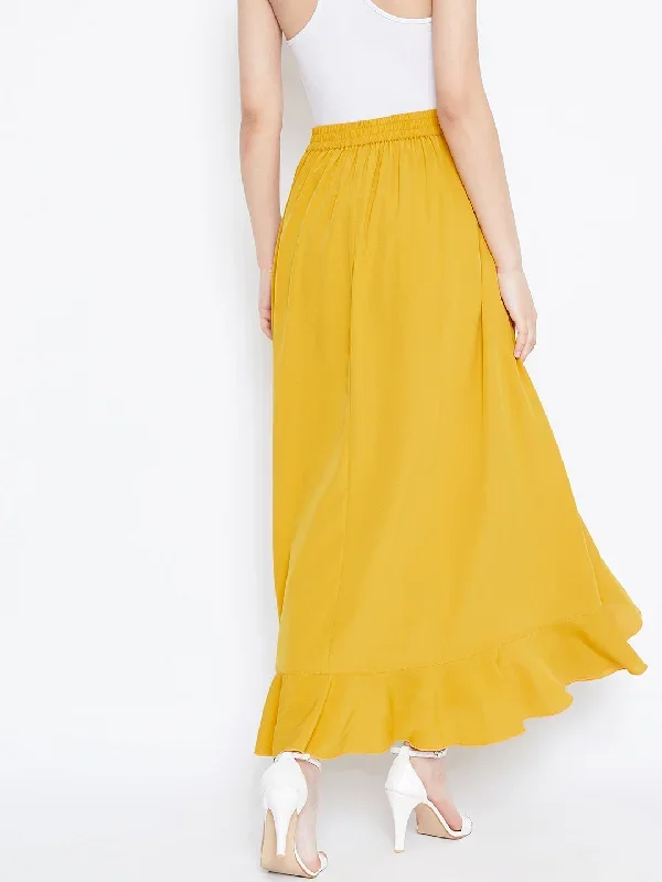 sk539yl-yellow-solid-ruffled-flared-maxi-skirt-with-attached-trousers