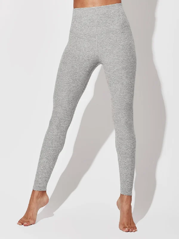 Spacedye Caught in the Midi High Waisted Legging - Silver Mist