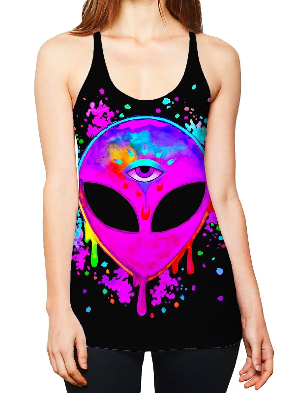 Splatter Alien Pink Women's Tank