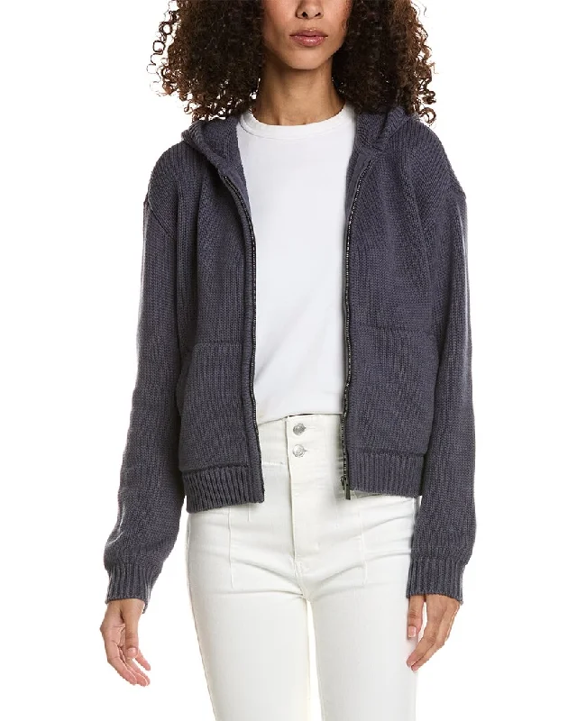 Splendid Vero Zip-Up Sweater Hoodie