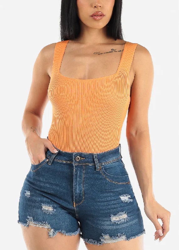 square-neck-sleeveless-ribbed-bodysuit-orange-isw2097orng