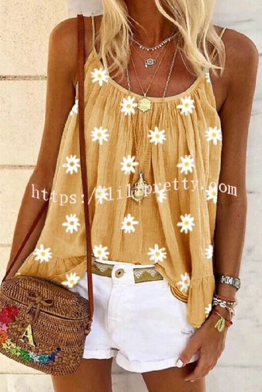 summer-ladys-daisy-print-camisole-top