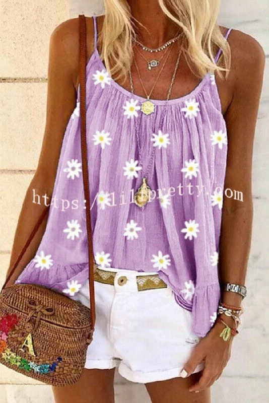 summer-ladys-daisy-print-camisole-top