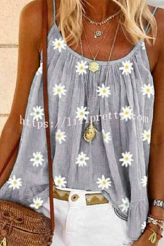 summer-ladys-daisy-print-camisole-top