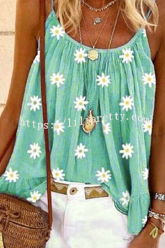 summer-ladys-daisy-print-camisole-top