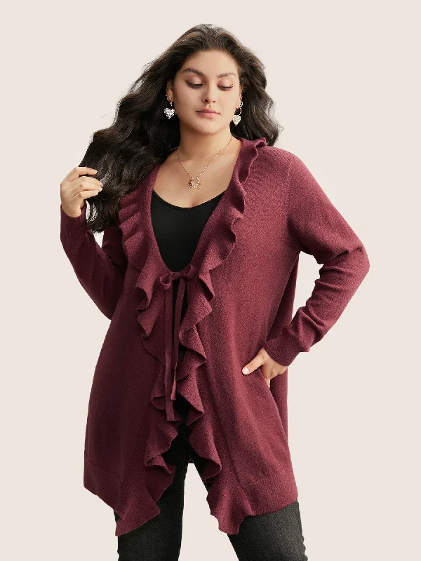 supersoft-essentials-solid-ruffle-trim-ties-cardigan