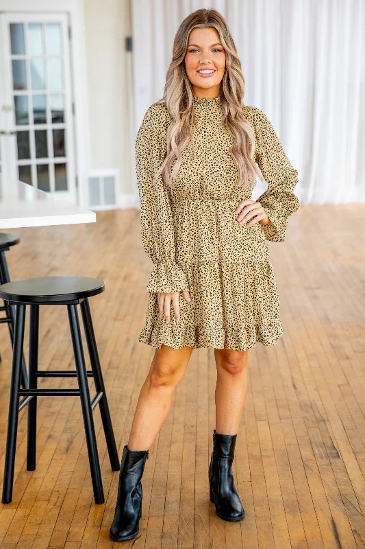 tan-and-black-animal-print-long-sleeve-dress