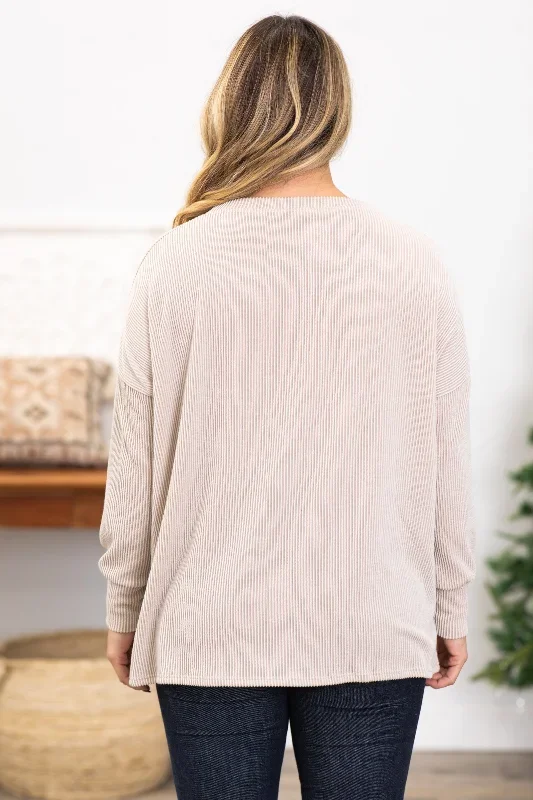 tan-ribbed-round-neck-top