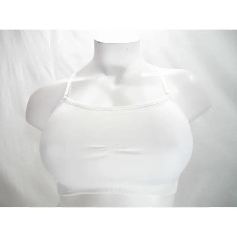 Tek Gear Pullover Wire Free Sports Bra X-LARGE White NEW WITHOUT TAGS