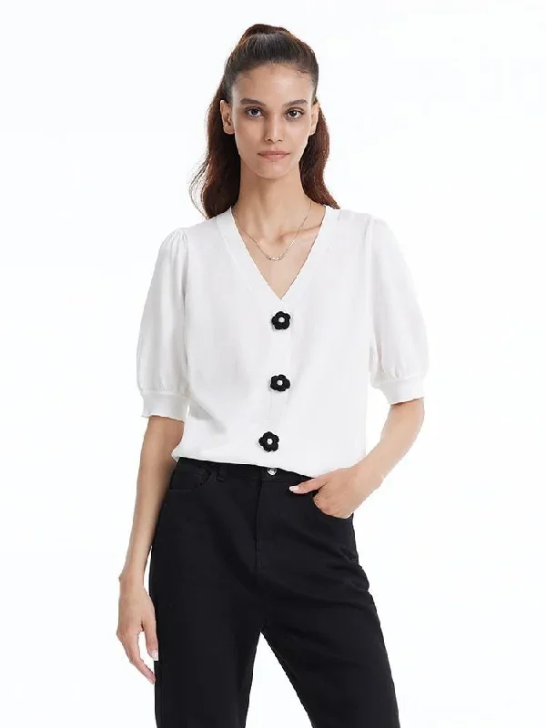 Tencel Mulberry Silk Women Knit Top