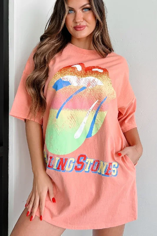 trendy-effect-oversized-graphic-t-shirt-dress-peach