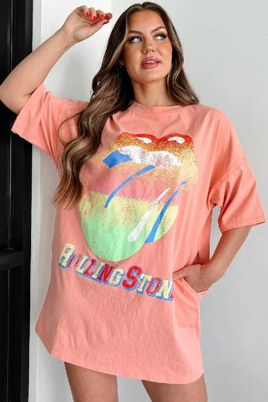 trendy-effect-oversized-graphic-t-shirt-dress-peach