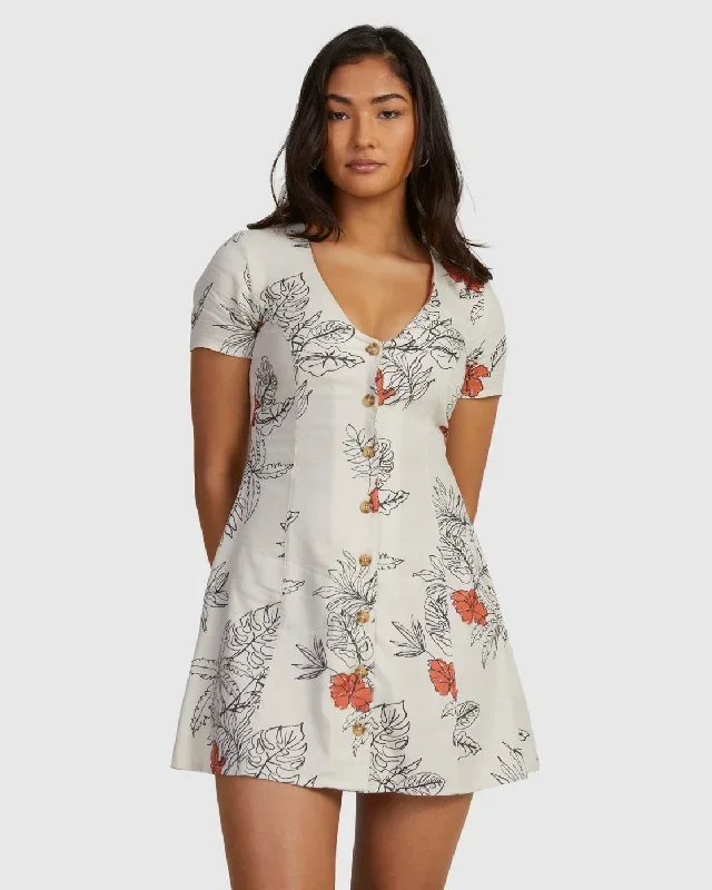 Tropicalsy Understated Dress - Bleached