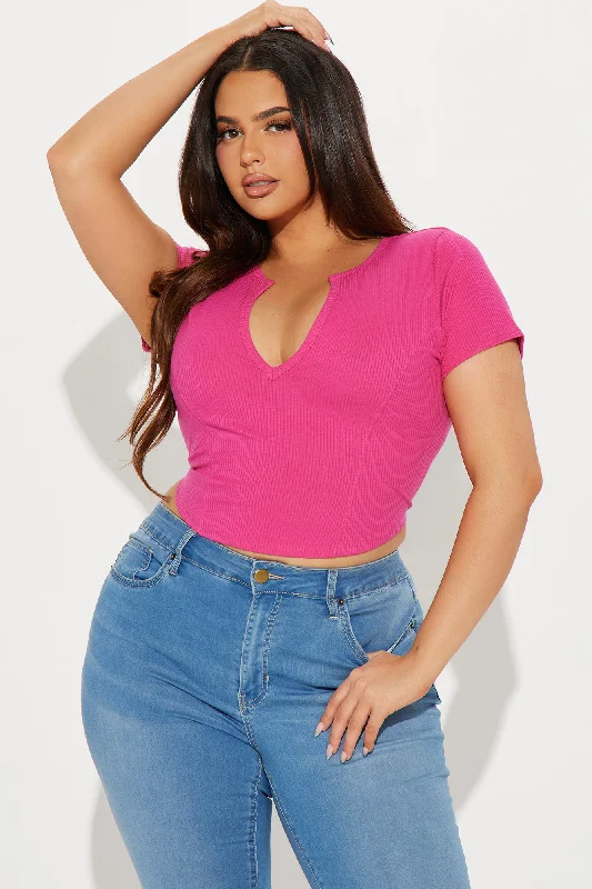 valentina-plunge-crop-top-fuchsia