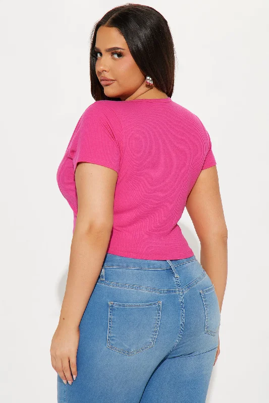 valentina-plunge-crop-top-fuchsia