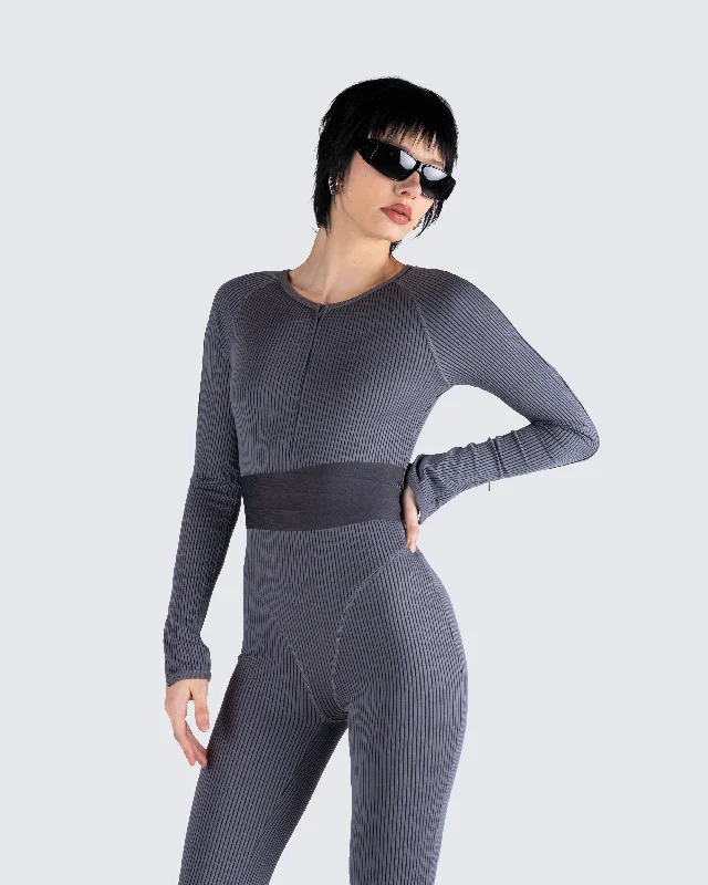 vilma-grey-rib-zip-jumpsuit