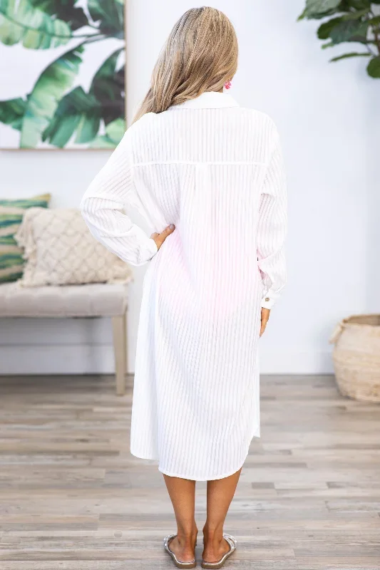 white-striped-button-up-long-sleeve-cover-up