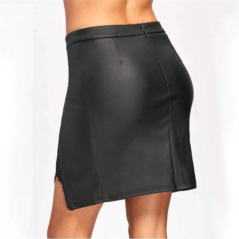 women-formal-lace-leather-high-waist-short-skirt-ol-ladies-summer-casual-bodycon-slim