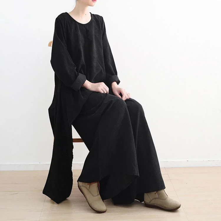 women-o-neck-black-tunic-top-cotton-blouse-stylish-photography-and-wide-leg-pants