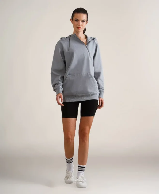 Women's Taylor Double Zipper Pullover Oversized Hoodie